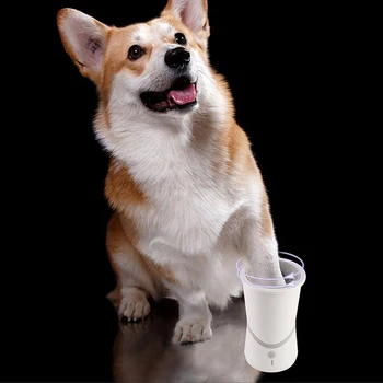 

USB Rechargeable Electric Dog Paw Cleaner Automatic Pet Foot Claw Washer Massager for Dogs Cats SNO88