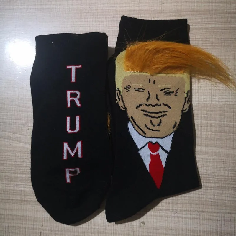 VIP LINK President Дональд Трамп носки унисекс с забавным принтом для команды 3D