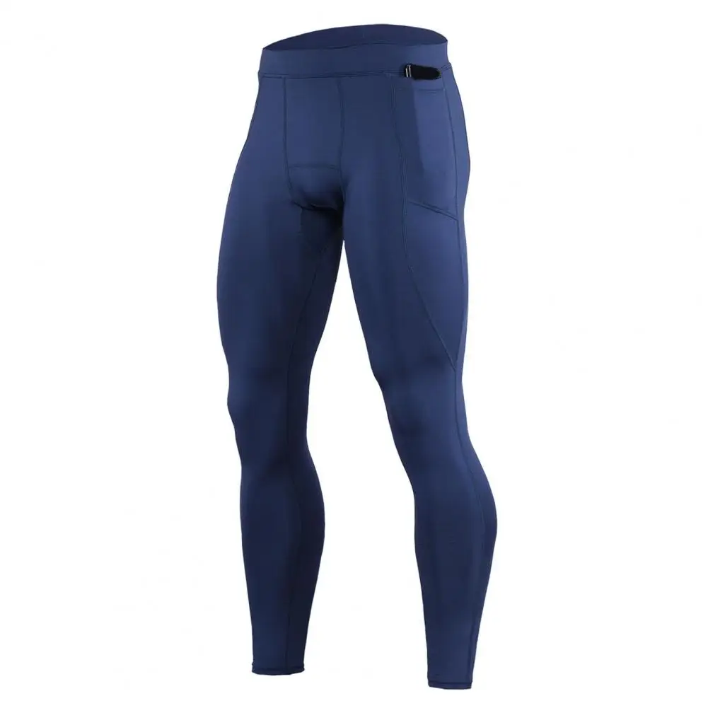 Solid Color High Elastic Compression Pants Bottoms Skinny Quick Drying Training Trousers Male Clothing