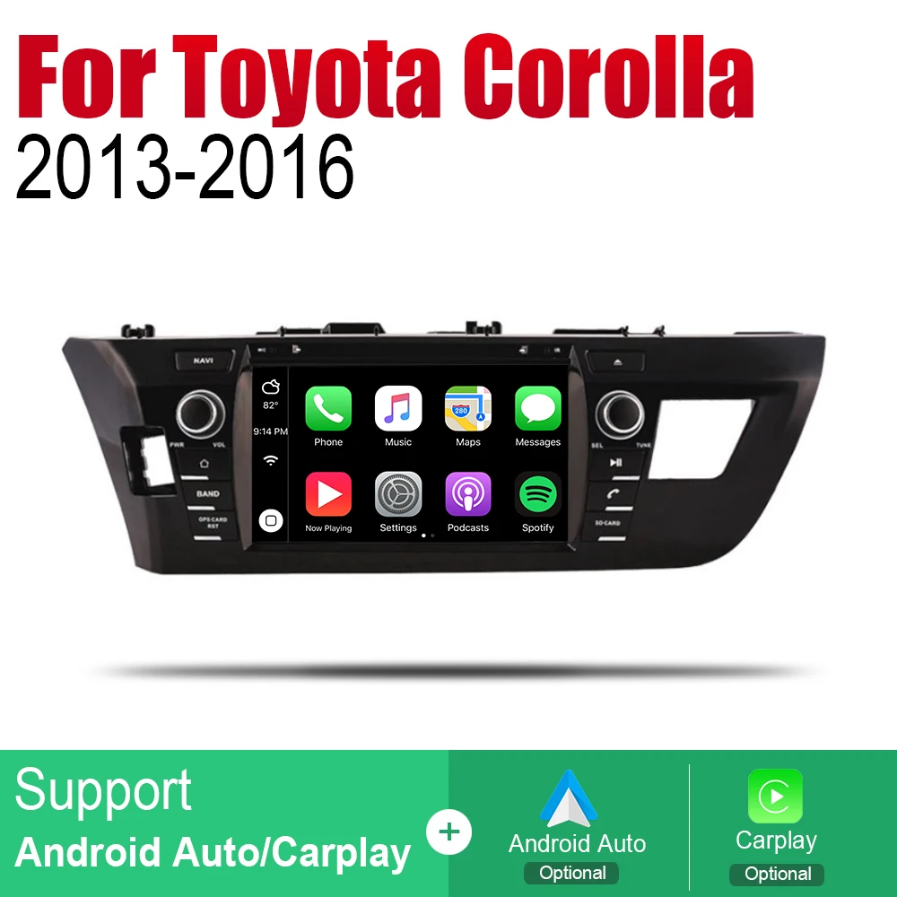 ZaiXi Auto Radio 2 Din Android Car DVD Player For Toyota Corolla 2013~ GPS Navigation BT Wifi Map Multimedia system Stereo