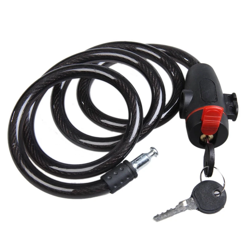 ABZB-Универсальный Противоугонный велосипедный замок из нержавеющей стали для замка мотоцикла, велосипеда Mtb, замок безопасности с 2