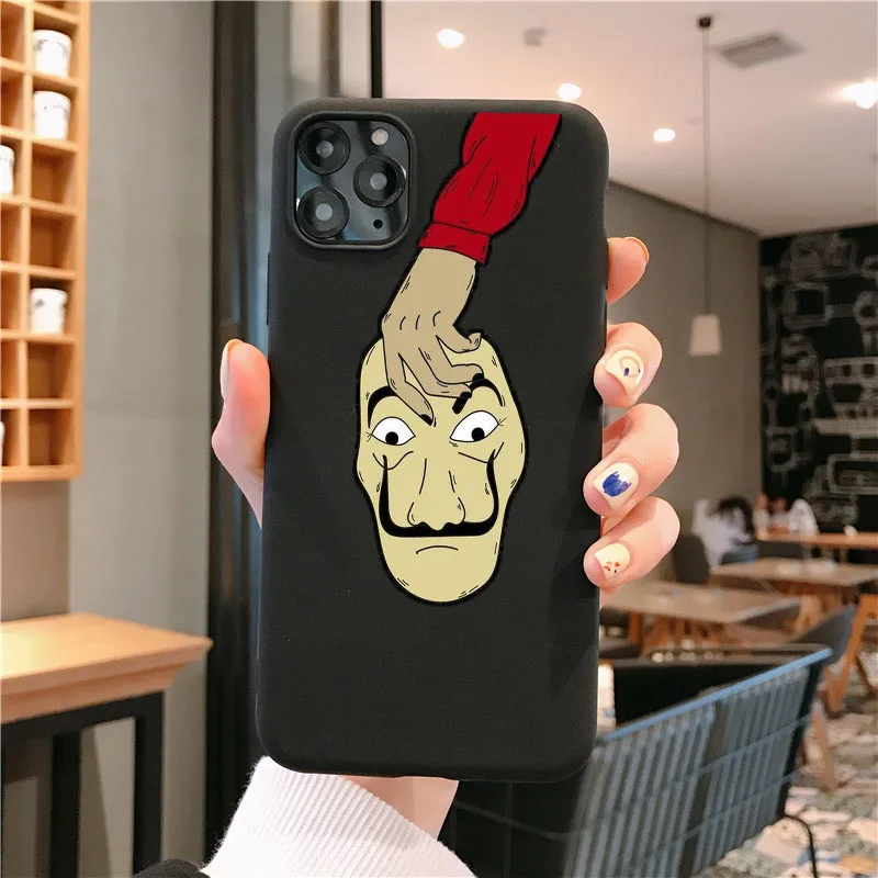 Испания ТВ деньги Heist дом бумага La Casa de papel мягкие черно красный корпус для Iphone 12 11