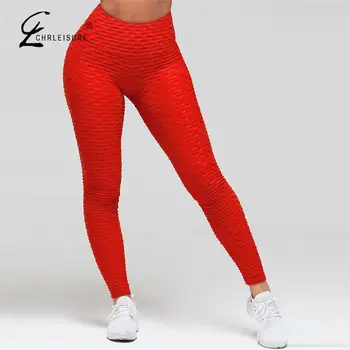 

CHRLEISURE Black Women Pants Polyester Ankle-Length Standard Casual Pants Elasticity Keep Slim Push Up Trousers Female