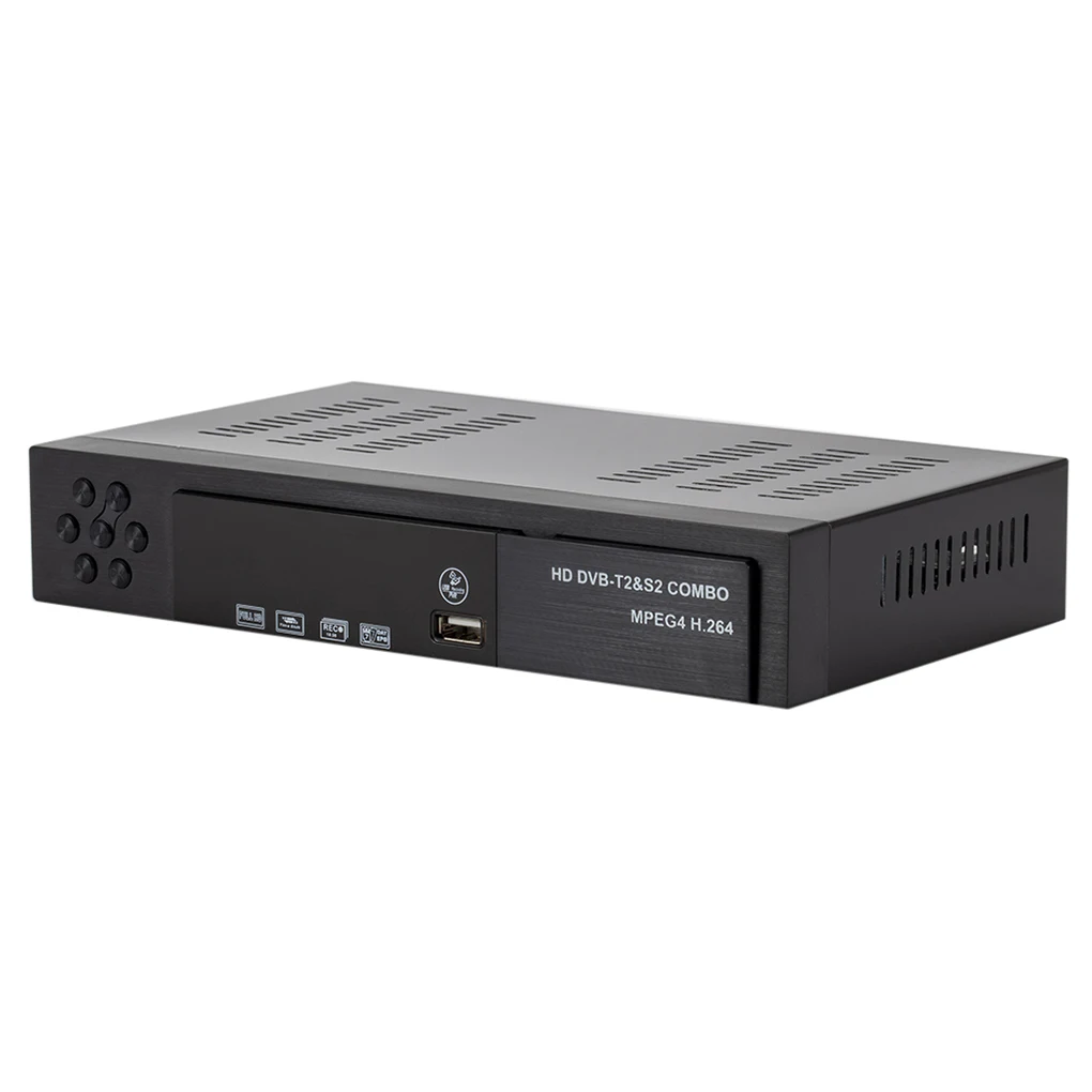 ТВ HD Top Box DVB-T2+ DVB-S2 FTA 1080P декодер тюнер ТВ-приставка ЕС вилка ИК пульт дистанционного управления