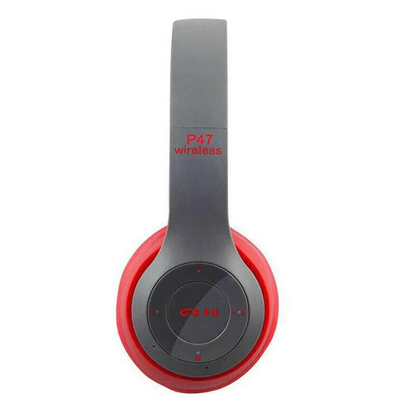 Red Эргономичная Bluetooth гарнитура складные удобные беспроводные аудио наушники - Цвет: Red