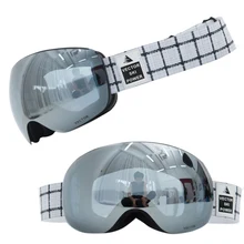 OTG wymienne soczewki magnetyczne UV400 powłoki przeciwmgielne gogle narciarskie okulary śniegowe mężczyźni UV400 powłoka przeciwmgielna na skuter śnieżny i Snowboard tanie tanio VECTOR CN (pochodzenie) UV400 Protection Mirror Coating MULTI 105mm Z poliwęglanu 190mm HXJ20014 Skiing Scratch resistant Impact resistance UV CUT Anti-fog
