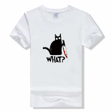 

summer cool tshirts funny knife cat print men T shirt casual loose cat men tshirt Short Sleeve o-neck t-shirt men tee shirts top