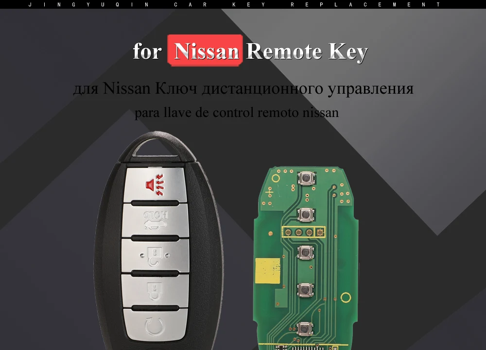 Keyforkess keykeyless per Nissan Patrol Armada 5 pulsanti 433.92Mhz FSK ID46 Pcf7952 Chip Smart Remote Car Key Fob 9 Keyforkess keykeyless per Nissan Patrol Armada 5 pulsanti 433.92Mhz FSK ID46 Pcf7952 Chip Smart Remote Car Key Fob - H5eee956418f6449eaf4b1724478e049e5