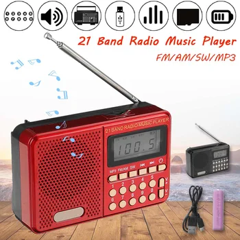 

AM/SW/FM Stereo Digital Portable Radio Sound Function Display Temperature Speaker can as Parent/Friend gift