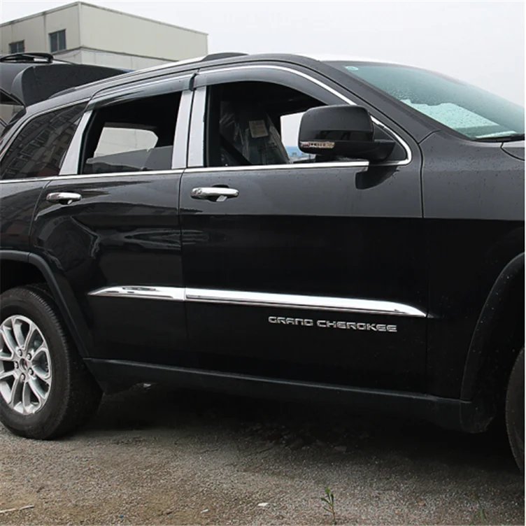 Подходит для- JEEP Grand Cherokee хромированная боковая дверная линия отделка корпуса LF1