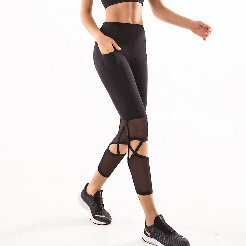 Ladies Yoga Pants Spandex Tights Fitness Push-ups High Waist Belly Fitness Yoga Pants Fashion Mesh Splicing Yoga Pants Ladies Yoga Pants Spandex Tights Fitness Push-ups High Waist Belly Fitness Yoga Pants Fashion Mesh Splicing Yoga Pants