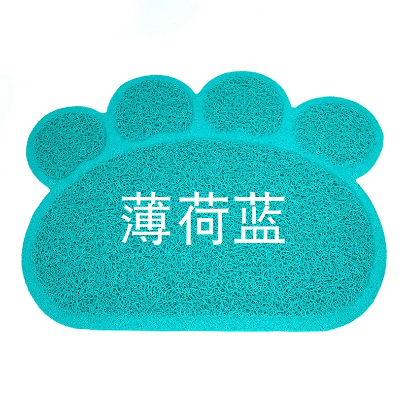 Pet ПВХ коврики пылезащитный стол Мао Ша Диан дверь потереть ноги - Цвет: Mint Blue