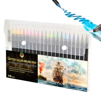 

Brush Tip Markers For Painting Coloring Watercolor Brush Pen