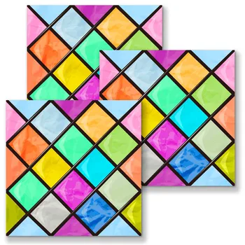 

Wear Resisting Crystal Mosaic Tile Stickers with Self Adhesive and Environment Protection for Room Decoration and Renovation