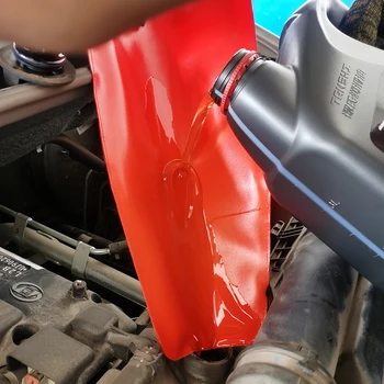 

LEEPEE Flexible Drainage Funnel Highly Compatible Car Tool Oil Guide Tool 1PCS Foldable Car Oil Deflector Truck Draining Device