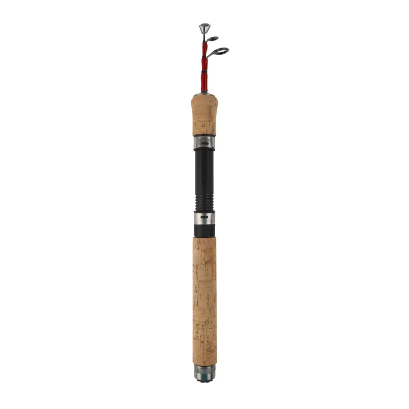 130cm Новейшая модель; Arrival130/100/80/65/55/45 см зимние льда телескопические рыболовные удочки углеродного волокна Карп удочка для ловли рыбы нахлыстом спиннинг литье жесткий - Цвет: 130cm