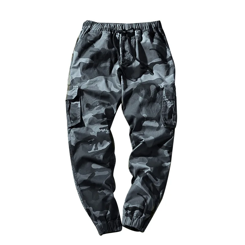 

2018 Autumn New Style Bib Overall Men's Trend Camouflage Capri Men's Trousers Multi-pockets Slim Fit Beam Leg Large Size Casual
