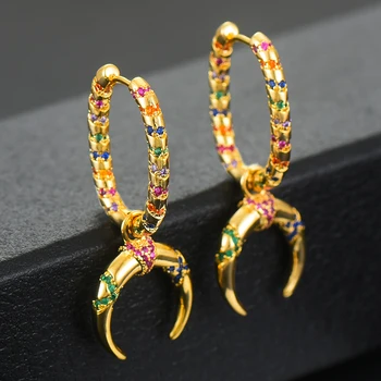 

GODKI Jimbora Super Nice Personality Dangle Earrings Full Cubic Zirconia Bridal Wedding Women Girl Daily Trend Accessories 2020