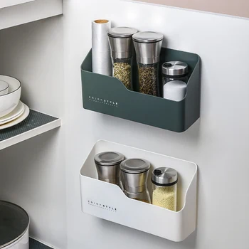 

G Simple Wall Hanging Storage Box Home Kitchen Seasoning Bottle Storage Box Cabinet Inner Storage Box