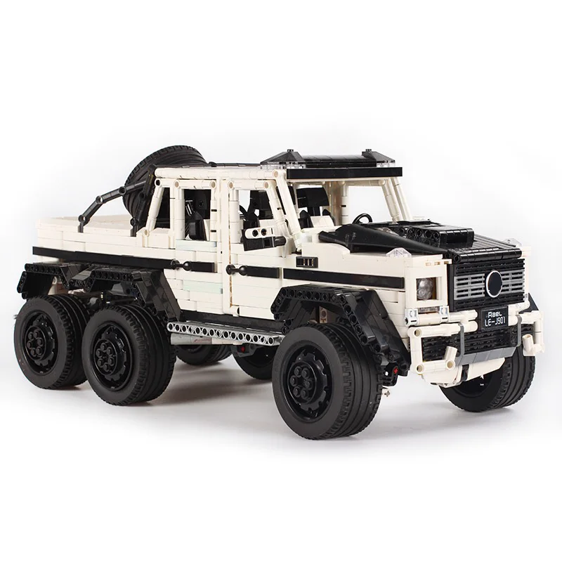 LE-J901 3300 шт. техническая серия RC автомобиль MOC 2425 G63AMG 6X6 LAND крейсер модель строительные блоки кирпичи автомобили игрушки для детей