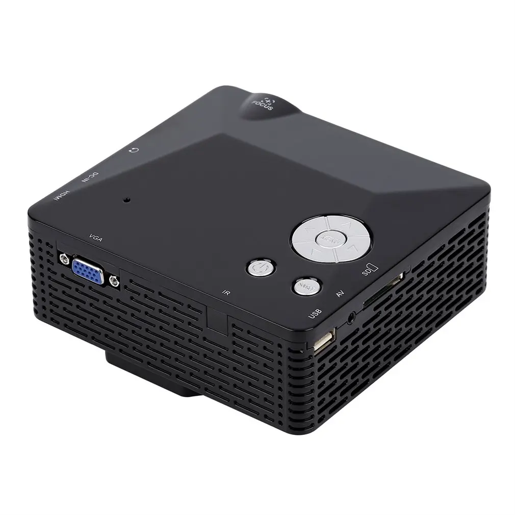 BL-18 портативный мини светодиодный проектор с USB VGA HDMI AV мультимедия для Вечерние развлечения дома с пультом дистанционного управления