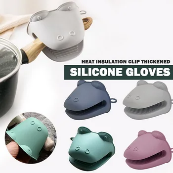 

Silicone Mini Oven Gloves Heat Resistant Cooking Pinch Mitts Non Slip Potholder Gloves Kitchen Cooking Baking Pinch Mitts