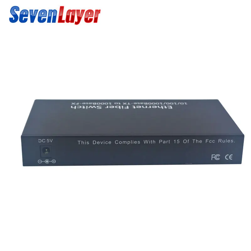 Fiber Optical switch 4 1.25G SC 2 1000M RJ45 Industrial Grade Gigabit Ethernet Switch Single Mode Single Fiber