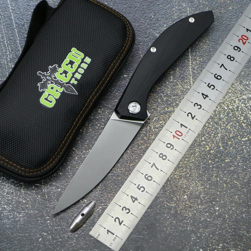 Green thorn Customized SIGMA высококачественный складной нож с откидной крышкой D2 лезвие G10