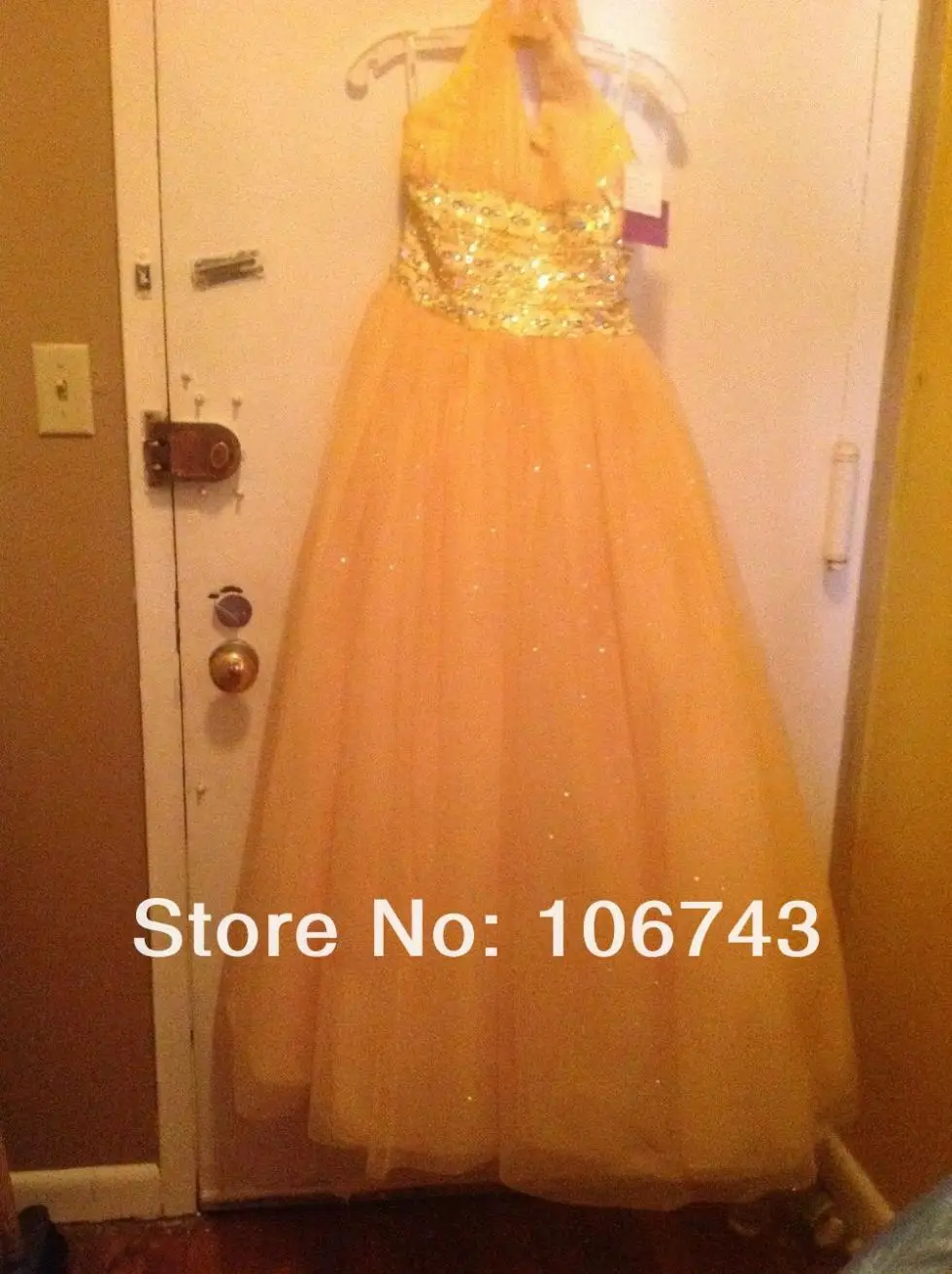 free shipping girls, size 14 dresses white gown Stunning Halter sweet short princess tulle dress Flower Girl Dresses