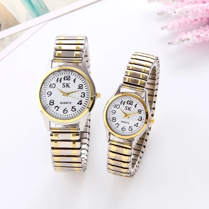 Style3Male Модные часы для женщин, роскошные женские наручные часы, кварцевые часы, мужские часы для пар, часы с эластичным ремешком, повседневная одежда, подарки - Цвет: Style3Male