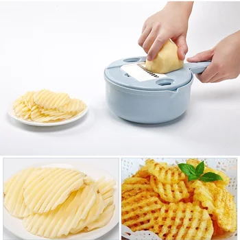 

Multifunction Vegetable Fruit Slicer Cutter Set Round Hand Manual Potato Carrot Grater Chopper Slicers Kitchen Tools