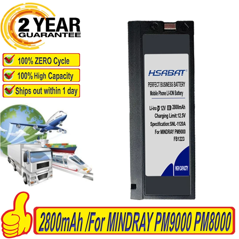 Лидирующий бренд 100% Батарея для MINDRAY PM9000 PM8000 PM7000 MEC-1000/2000 медицинский монитор