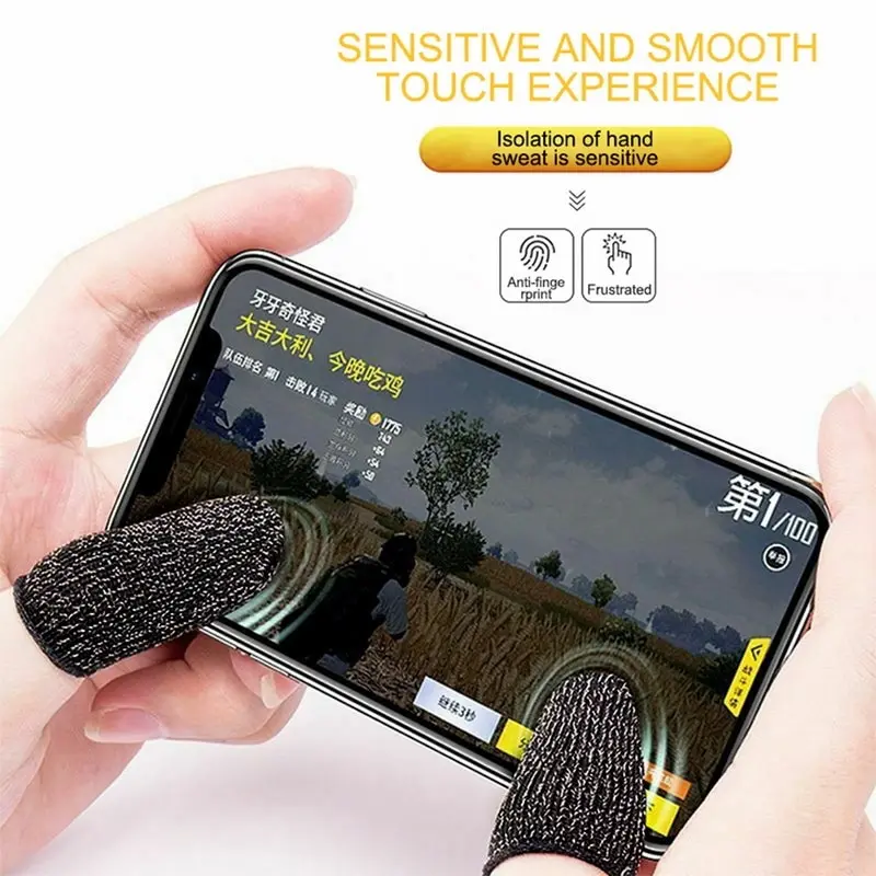 

20pairs Breathable Mobile Game Controller Finger Sleeve Touch for Mobile Rules of Survival Gatillos