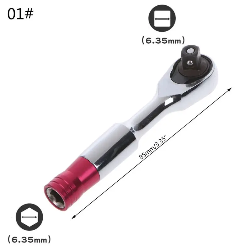 

1/4" Mini Torque Ratchet Wrench Repair Tool Socket Wrenches For Vehicle Bicycle Bike