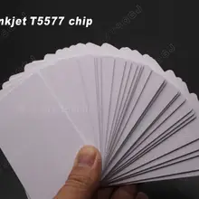 10 шт./лот 125 кгц для печати ПВХ RFID смарт ID пустая карта с чипом T5577 для струйного принтера Epson/Canon