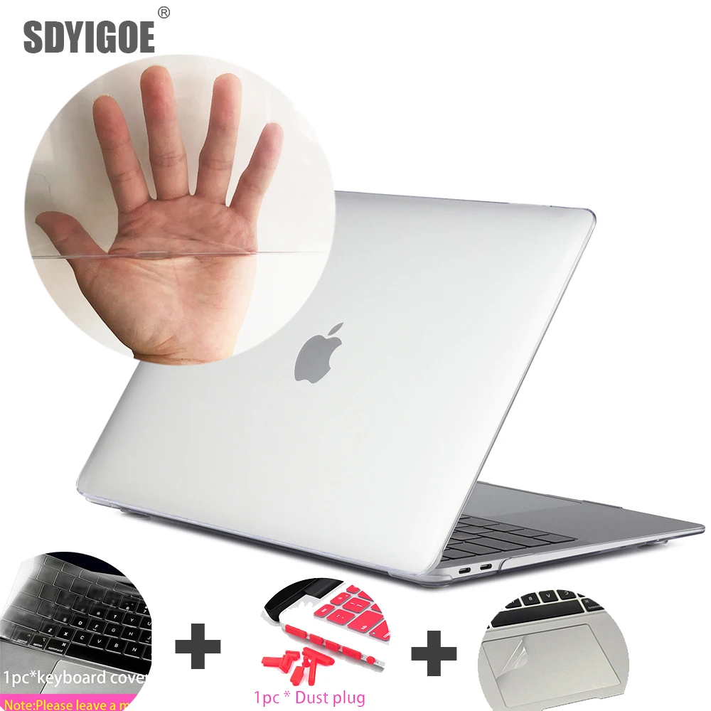 

For macbook accessories laptop case Crystal Cases For macbook case air13 15 16pro inch A1708 A1932 A2159 A1466 Hard shell cover