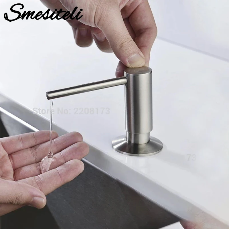 Best Buy Soap-Dispenser Nickel-Orb Smesiteli-Design Built And Brass Brushed Bronze Easy-Installation-Well 16neV5do