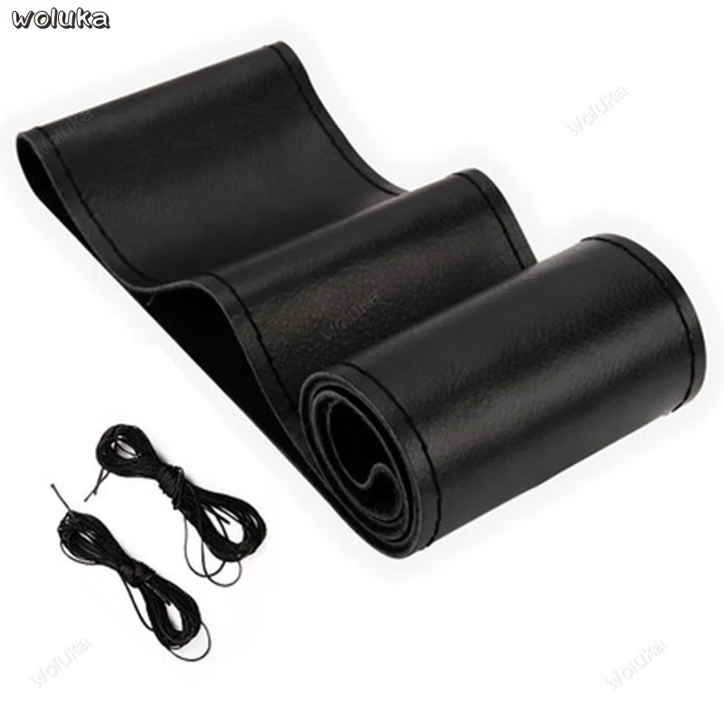 Hand sewing car steering wheel cover set leather four seasons universal non-slip CD50 Q04 - Название цвета: G
