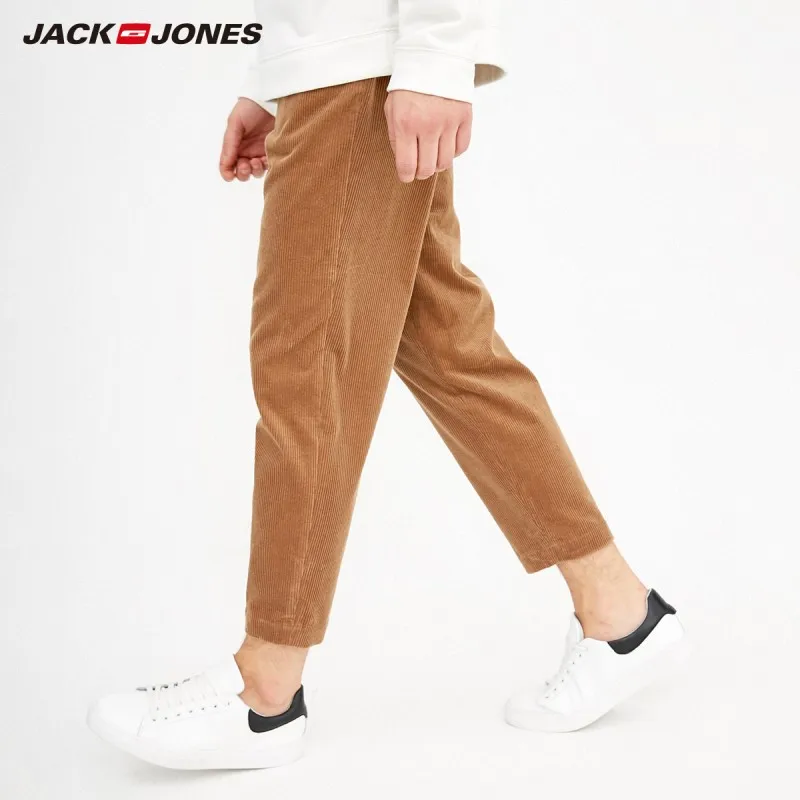 JackJones мужские хлопковые повседневные эластичные брюки мужская одежда 218314563