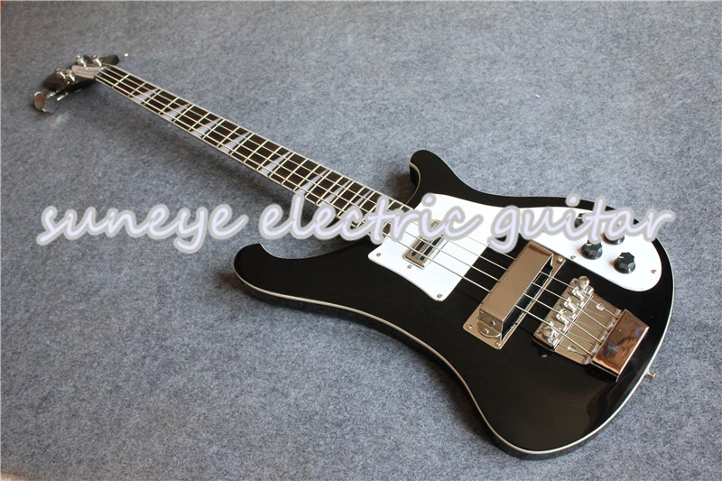 

Glossy Black Rick Electric Bass Guitar 4 String Basswood Guitar Body 4 String Bass Guitar Electric Free Shipping
