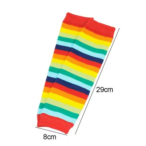 Rainbow Всесезонные универсальные Нескользящие гетры в радужную полоску для маленьких мальчиков и девочек, гольфы - Цвет: Rainbow