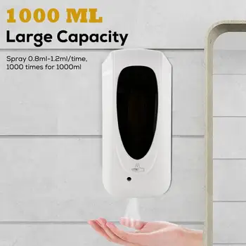 

1000ML Soap Dispenser Automatic Sensor Mist Spray Hand Disinfection Hand Sanitizer Wall-mounted Gel Liquid Soap Dispenser Pump