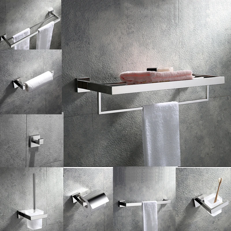 Modern Chrome Bathroom Accessories Rispa