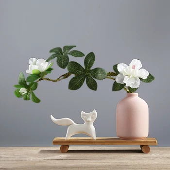 

Nordic Abstract Ceramic Animal Crafts Ornaments Home Porch TV Cabinet Flower Arrangement Container Home Decoration Accessories