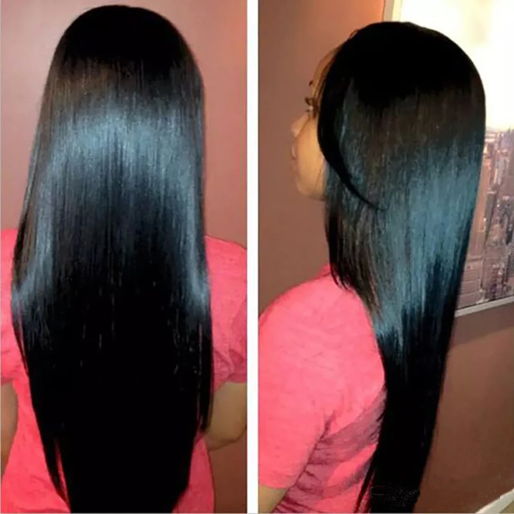 Human hair Lace wig Back