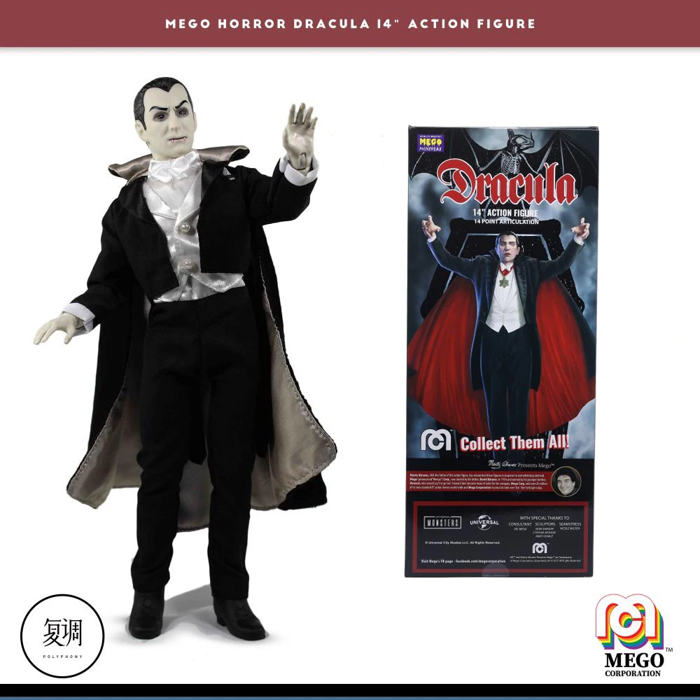 Экшн-фигурка вампира Mego Дракула 14 дюймов | Игрушки и хобби