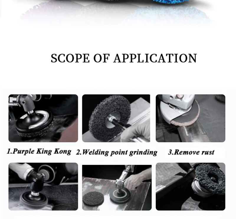 2/5pcs 125mm Grind Disc Abrasive Wheel Paint Rust Remover Poly Strip Disc for Angle Grinder Clean Polish Metal Motorcycles Car