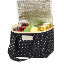 Горячая сумка для обеда, изолированный чехол для пикника с холодным принтом в горошек, термопереносная сумка для обеда, Bento, контейнер для обеда, сумка для хранения продуктов