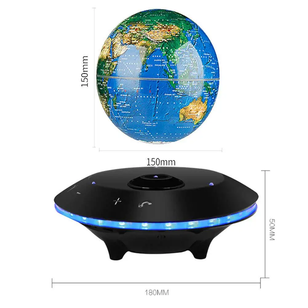 Глобус звук Магнитная подвеска динамик светильник вращение беспроводной Bluetooth мини сабвуфер R20