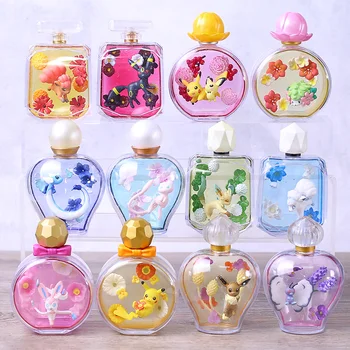 

Monsters Sylveon Leafeon Alola Vulpix Eevee Butterfree Mew Vulpix Umbreon Pichu Shaymin Dragonair Petite Fleur Figures 6pcs/Set